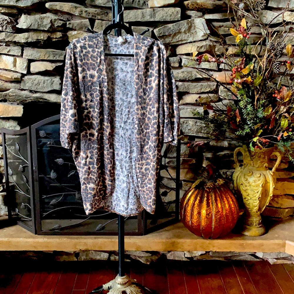 Leopard Print Kimono